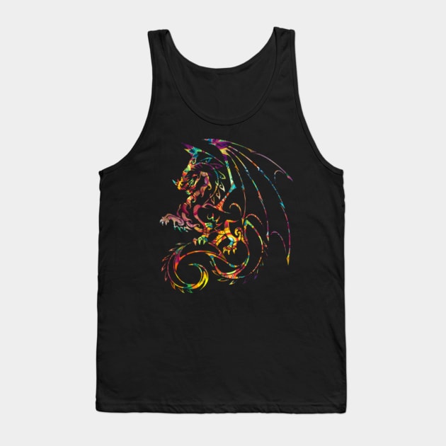 Chinese Zodiac Dragon Fantasy Mythical Astrology Gift Tank Top by twizzler3b